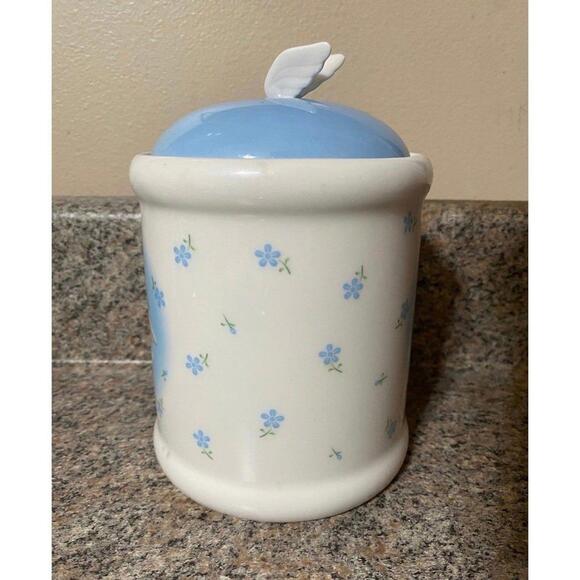 Rare Vintage Sanrio Hello Kitty Blue Angel Jar - Picture 2 of 5